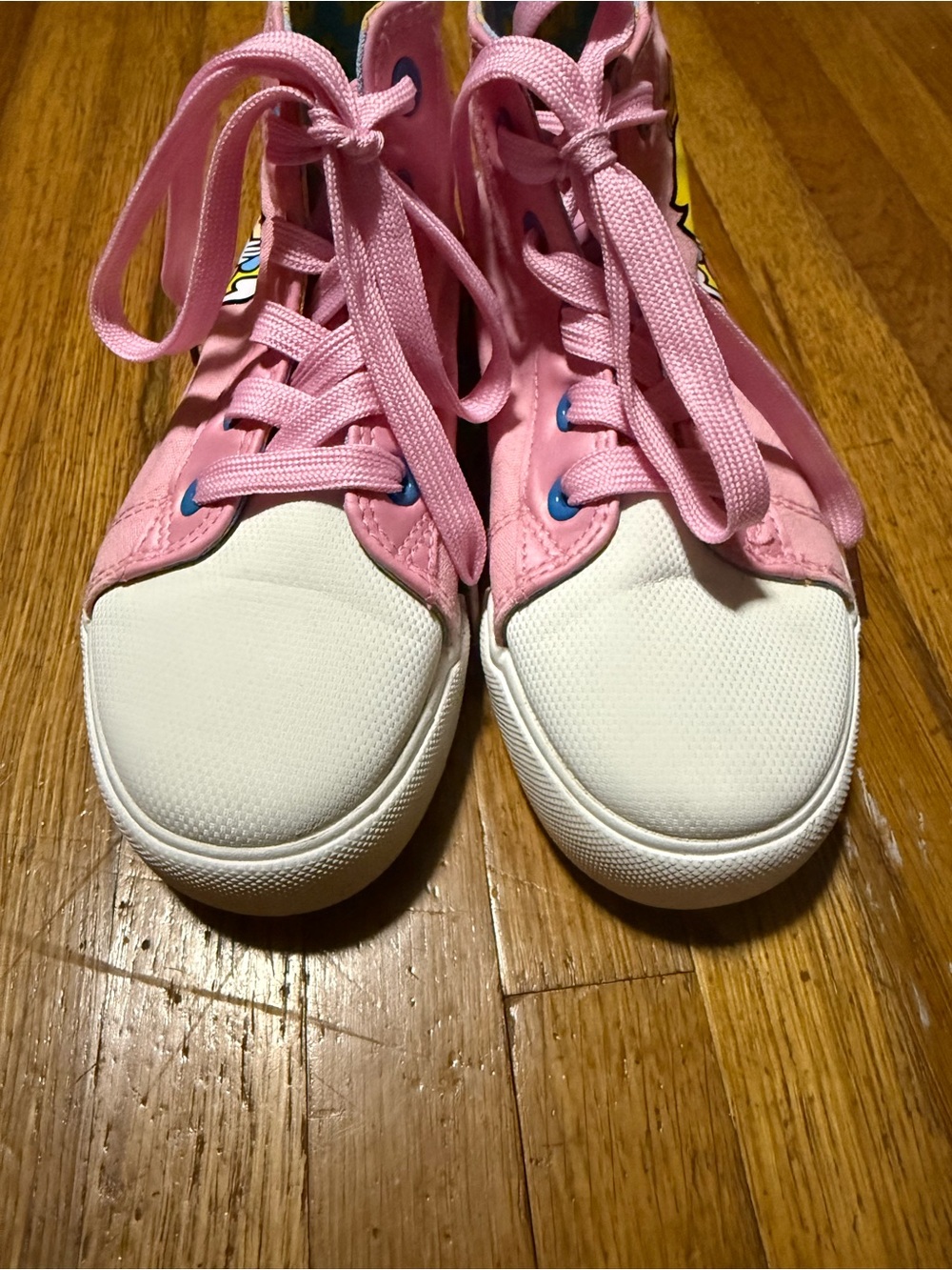 Kids Pink High-Top Princess Peach Graphic Sneakers - Picture 5 of 6